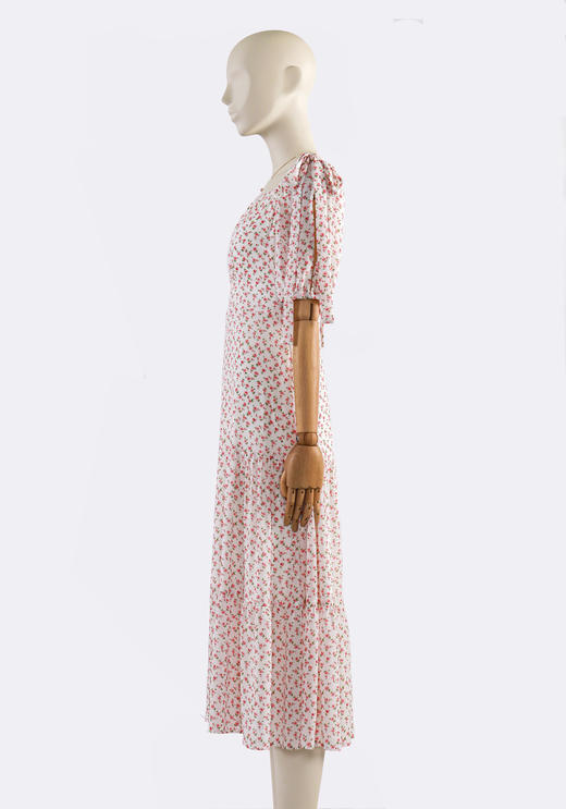 超仙森系印花方领长款连衣裙 商品图2