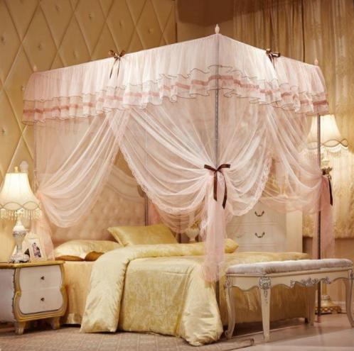 【蚊帐】*高贵优雅宫廷落地式三开门方顶公主蚊帐 商品图2