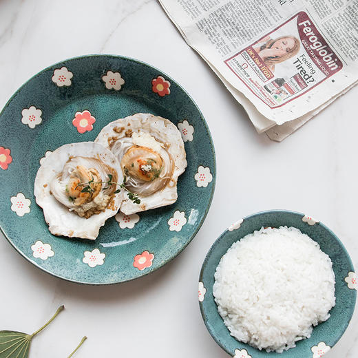 【AITO】日本原产 美浓烧Nordic Flower陶瓷碗碟 花朵春意 商品图2