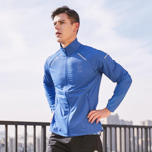 卡尔美运动休闲开衫外套新款夏季梭织薄款拼接健身跑步上衣 商品图1