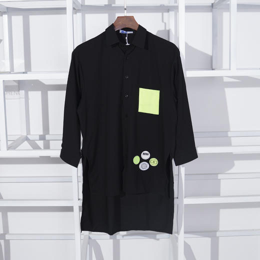 HX 秋季工服翻领中袖衬衫S103030089101 商品图0