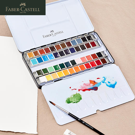 德国辉柏嘉 红系列 半干固体水彩 24/36/48色 商品图11