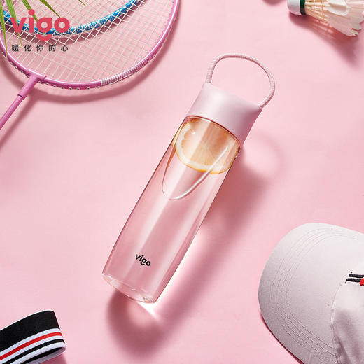 魅果淑雅550ml Tritan塑料杯VIG10455少女可爱学生儿童超萌便携 商品图5