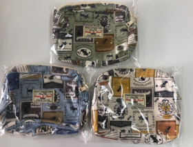 HUJI祤集Motley收纳包插画标签小黑猫