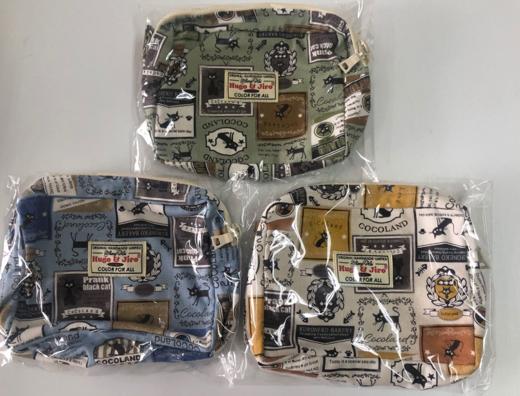 HUJI祤集Motley收纳包插画标签小黑猫 商品图0