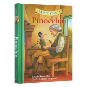 开始读经典 匹诺曹 英文原版小说 Classic Starts Pinocchio 木偶奇遇记 儿童文学经典名著 精装 英文版进口原版英语书籍