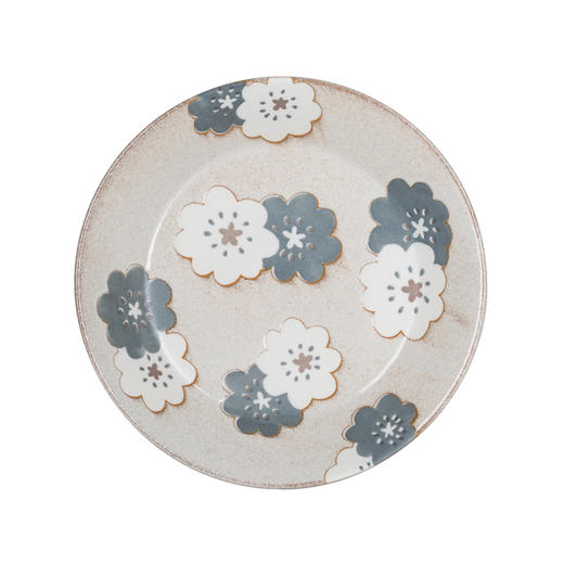 【AITO】日本原产 美浓烧Nordic Flower陶瓷碗碟 冬雪 商品图7