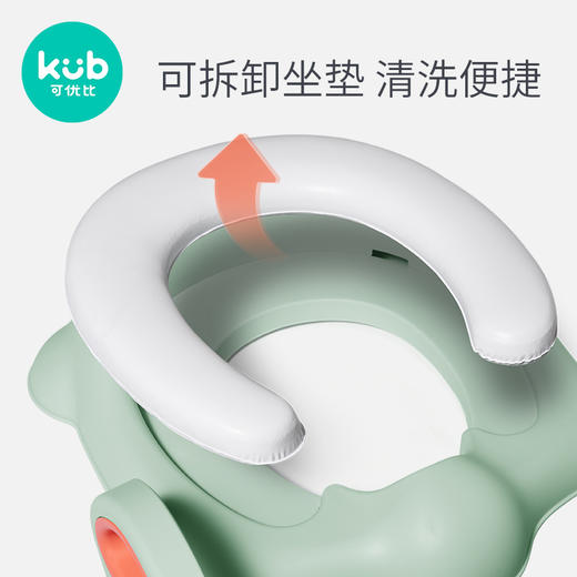 可优比儿童马桶坐便器楼梯式坐便圈坐便凳圈宝宝厕所折叠辅助架垫 商品图3