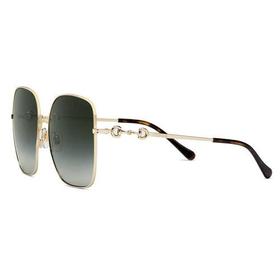 GUCCI/古驰 2021年新款 女士灰色方形金属太阳镜 648494I33308012