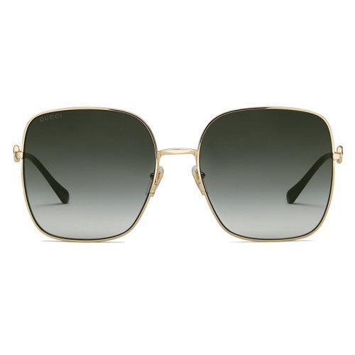 GUCCI/古驰 2021年新款 女士灰色方形金属太阳镜 648494I33308012 商品图1