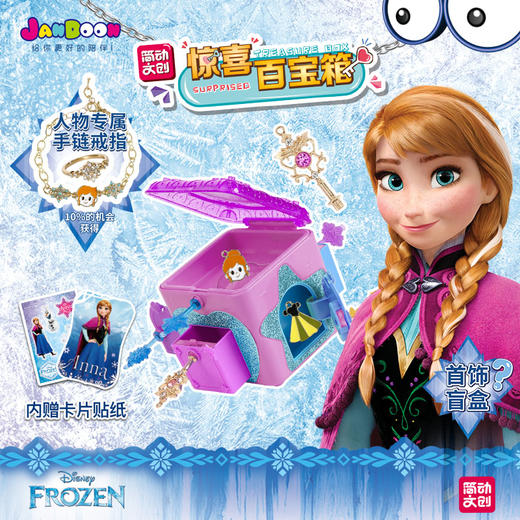简动惊喜百宝箱-冰雪奇缘JD-66737F女孩儿童玩具魔幻城堡公主惊奇盒子 商品图2
