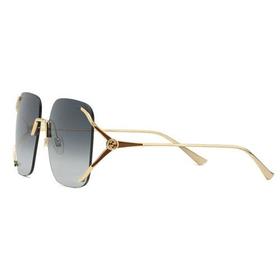 GUCCI/古驰 2021年新款 女士灰色方形金属太阳镜 610393I33308017