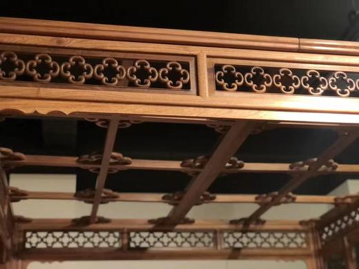 红桥红  家具严选  缅甸花梨（大果紫檀）  【193 经典明式 八柱架子床】 商品图7