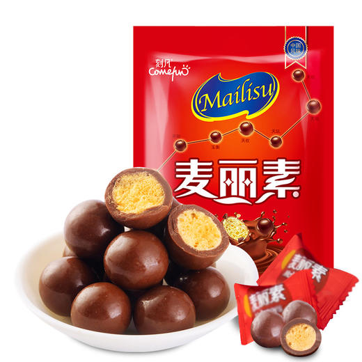 【刻凡麦丽素90g*3袋】朱古力黑巧克力豆休闲零食怀旧童年 商品图4