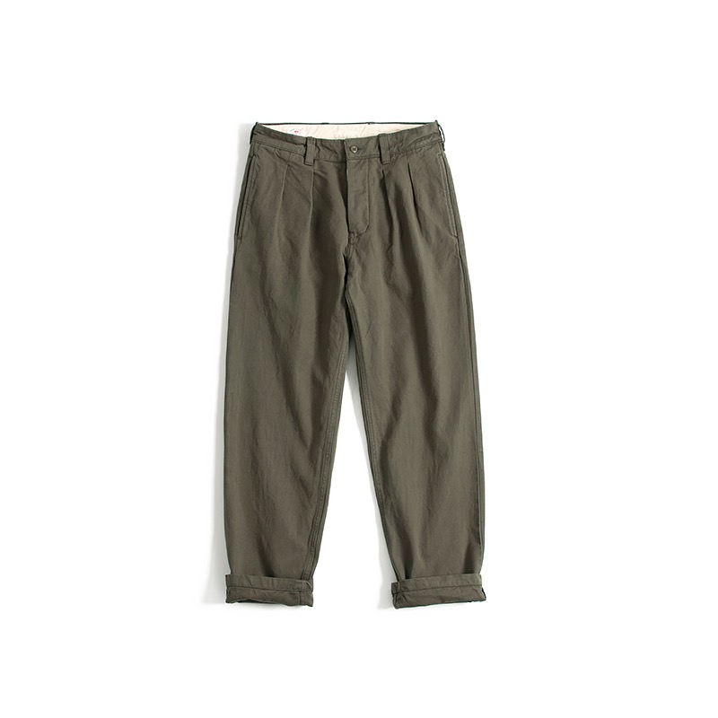 国棉壹厂/VR18A405/法式褶裥工装裤VintageRepublic
