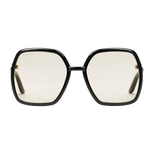 GUCCI/古驰 2021年新款 女士浅黄色方形塑料太阳镜 648607J16911074 商品图1