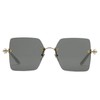 GUCCI/古驰 2021年新款 女士灰色方形金属太阳镜  ?610402I33308117 商品缩略图1