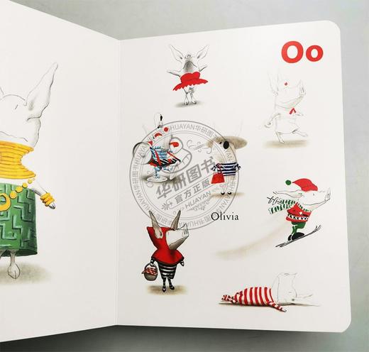 奥莉薇的ABC 英文原版 Olivia's ABC 儿童英语启蒙绘本 字母认知 纸板书 英文版进口原版书籍 商品图2