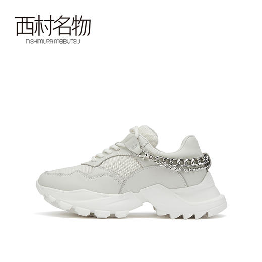 西村名物专柜老爹鞋女ins潮牛皮革网红休闲运动小白鞋T21AM15061 商品图2
