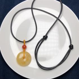 儿童蜜蜡平安扣吊坠 饰品美物 21*8mm