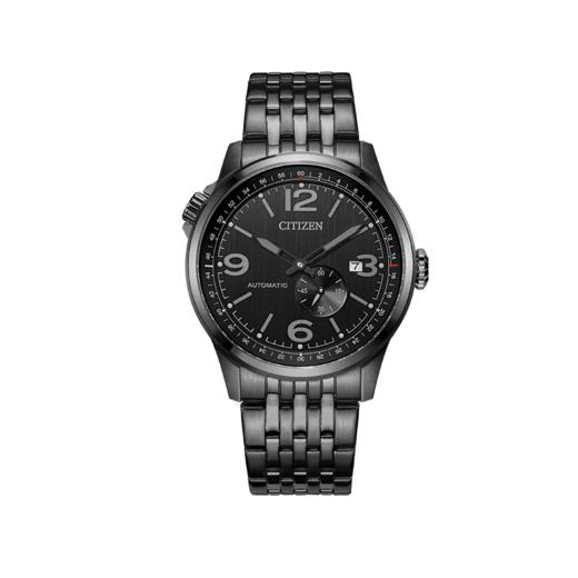 西铁城日本官方正品新FF系列运动休闲飞行风钢带机械男表NJ0147-85E 商品图1