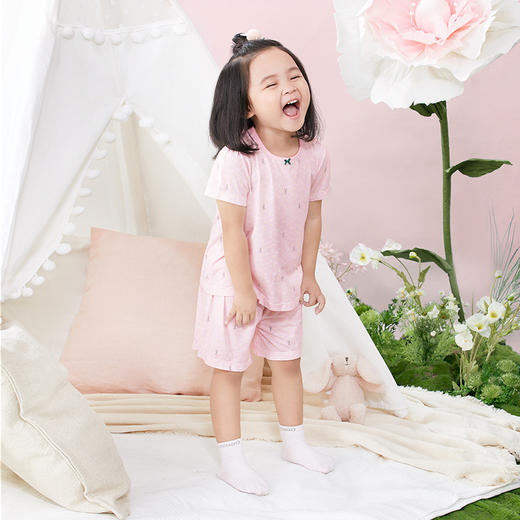 英氏女宝宝夏季短裤宝宝宽松薄款居家凉感裤子睡裤YLCCJ21001A01 商品图2