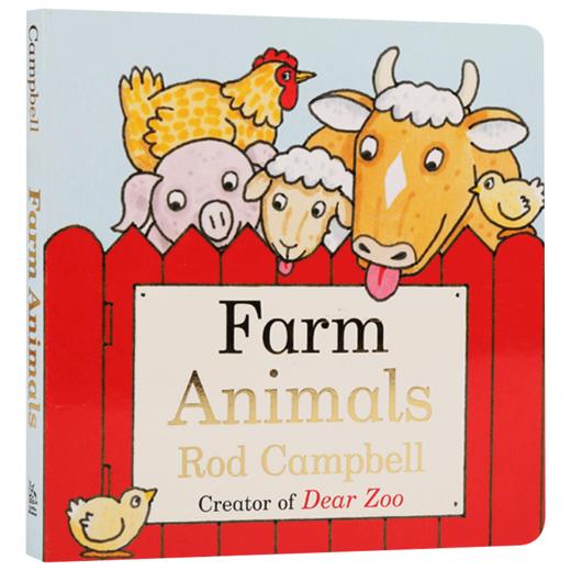 农场动物 英文原版绘本 Farm Animals 儿童英语启蒙纸板书 英文版进口原版书籍 Rod Campbell 商品图0