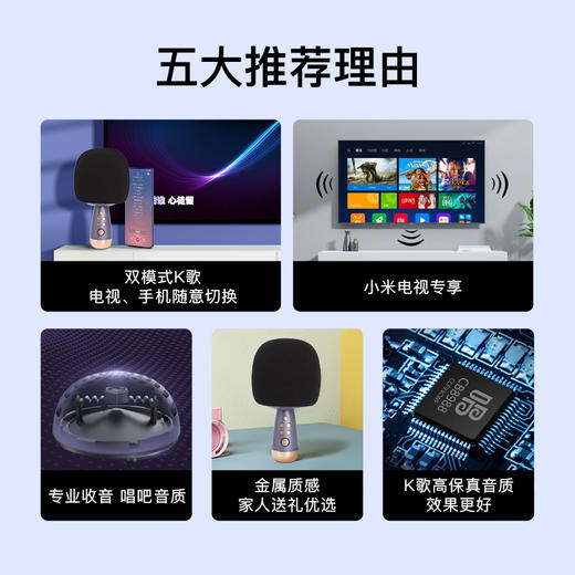 唱吧小巨蛋 P60家庭KTV话筒音响一体麦克风 商品图4