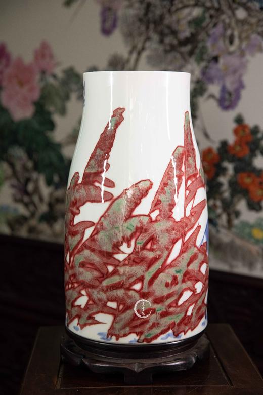 青花釉里红书画筒 商品图1