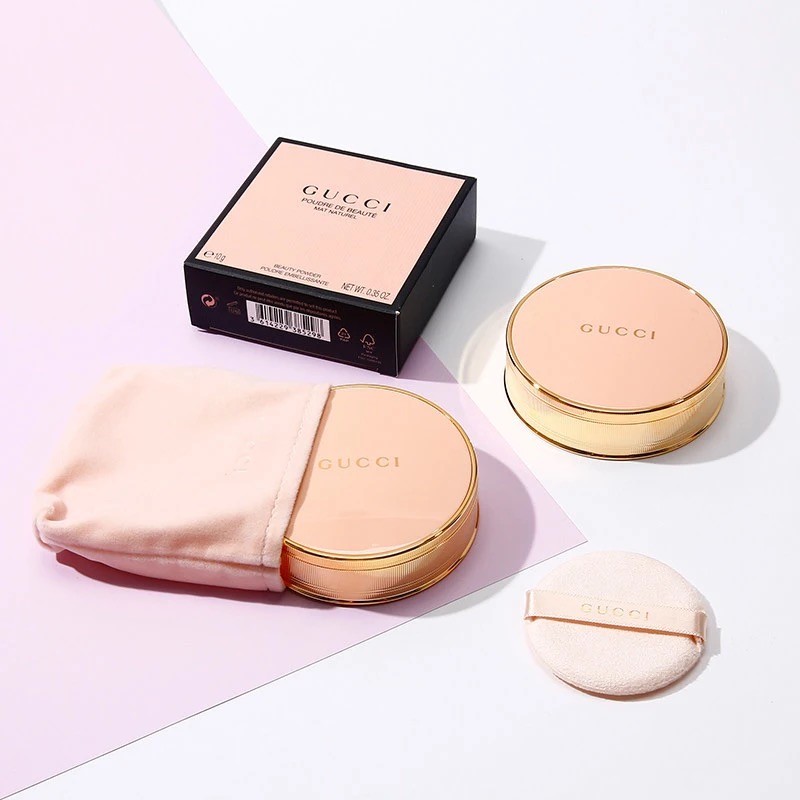 gucci丝润凝光粉饼 古驰哑光控油蜜粉饼01