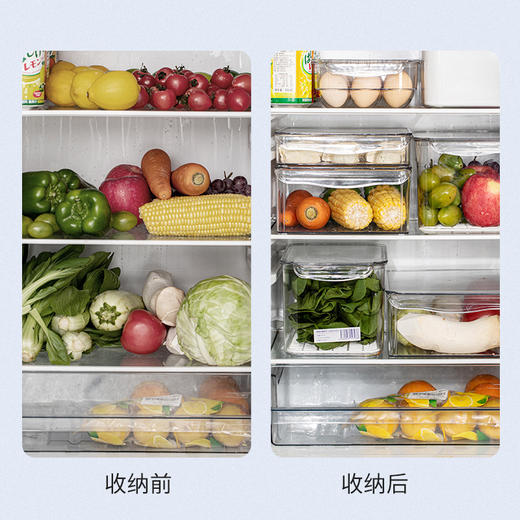 USAMI乌萨咪 冰箱保鲜盒系列 PET材质经久耐用 可冷冻 多功能多规格 商品图4