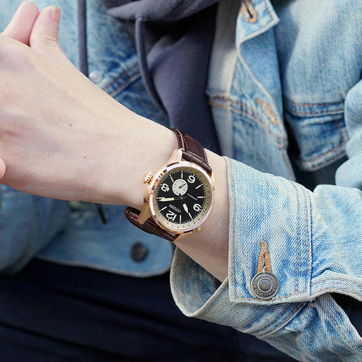 西铁城日本官方正品新FF系列飞行军旅风皮带机械男表NJ0143-19E 商品图5