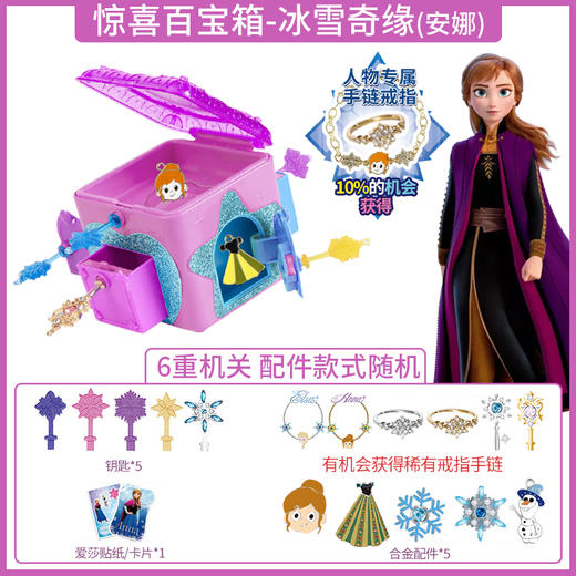 简动惊喜百宝箱-冰雪奇缘JD-66737F女孩儿童玩具魔幻城堡公主惊奇盒子 商品图5