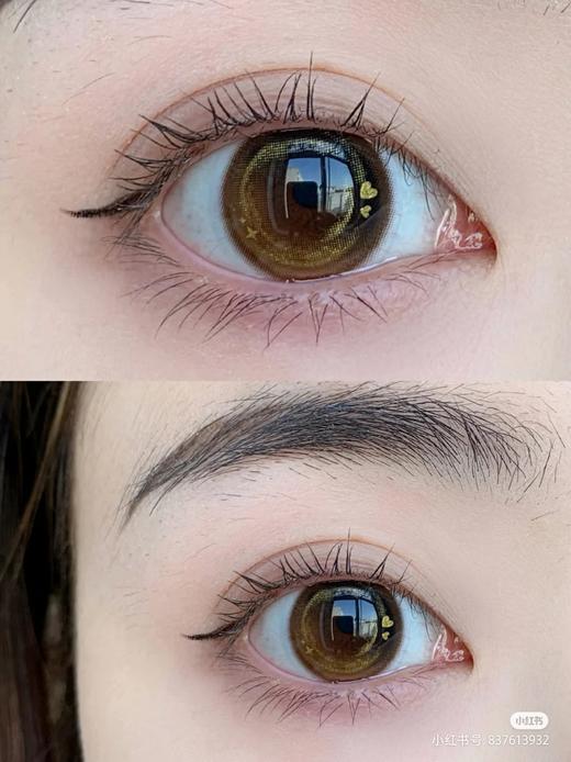 【小红书推荐款】carecon二次元星星琥珀瞳/土星黑幻棕，年抛/直径14.5/着色13.8-13.9，168/一副，288/两副（商品详情任选） 商品图3