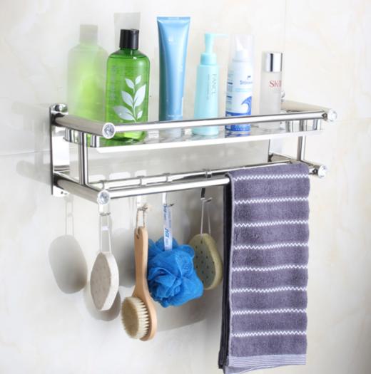 【居家日用】*不锈钢双层加厚浴室置物架 商品图3