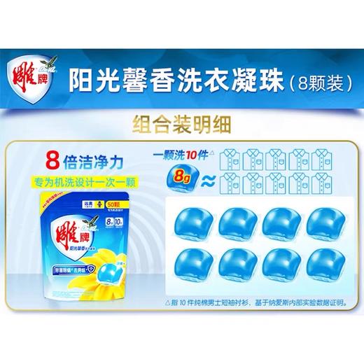 【疫情管控地区停发】64g(8颗)雕牌阳光馨香洗衣凝珠 商品图2