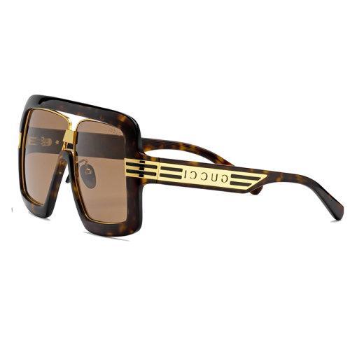 GUCCI/古驰 2021年新款 男士浅棕色方形太阳镜 648623J16912323 商品图0