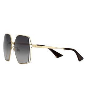 GUCCI/古驰 2021年新款 女士灰色椭圆形金属太阳镜 642994I33308012