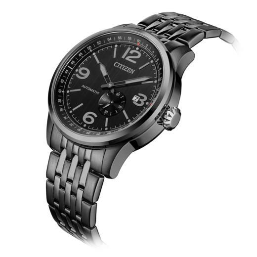 西铁城日本官方正品新FF系列运动休闲飞行风钢带机械男表NJ0147-85E 商品图3