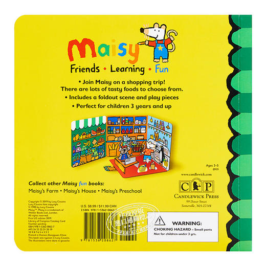 【中商原版】Maisy Goes Shopping: Complete with Durable Play Scene 小鼠波波商店剧场美版 低幼亲子启蒙绘本 纸板书 英文原版 商品图1