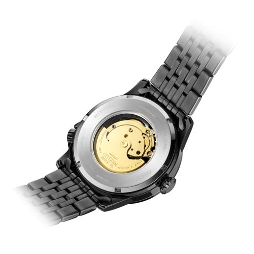 西铁城日本官方正品新FF系列运动休闲飞行风钢带机械男表NJ0147-85E 商品图6