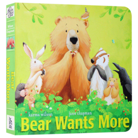 小熊想要更多 英文原版 Bear Wants More 儿童英语启蒙图画故事书 纸板书 英文版进口原版书籍