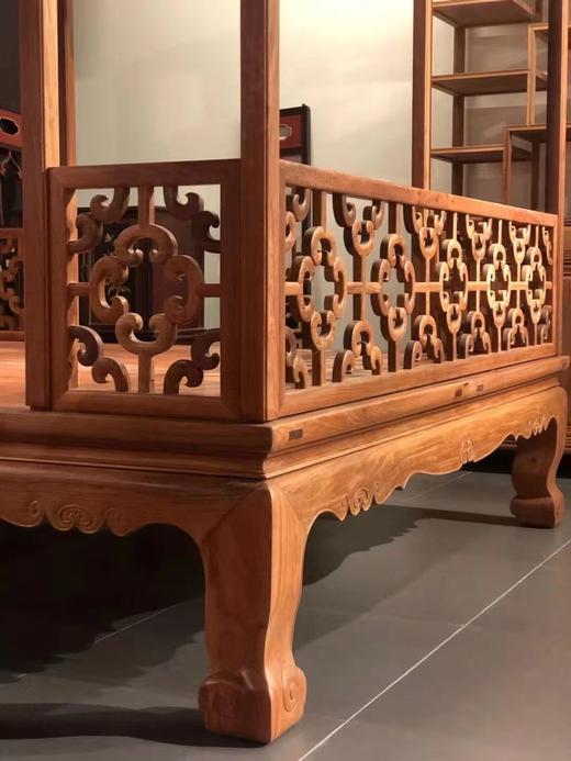 红桥红  家具严选  缅甸花梨（大果紫檀）  【193 经典明式 八柱架子床】 商品图6