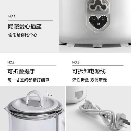 北鼎mini养生壶办公室多功能小型煮茶器迷你便携烧水壶花茶壶 商品图3