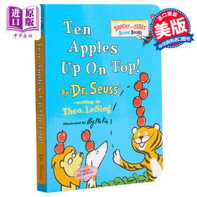 【中商原版】Dr. Seuss：Ten Apples Up On Top 苏斯博士：十个苹果在头上 低幼亲子数字启蒙绘本 纸板书 英文原版