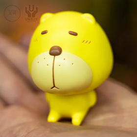 现货 Unbox 无奈熊 原色版 搪胶 限定 潮玩 摆件