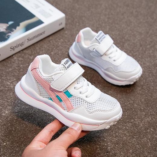 【童鞋】哈唛迪夏季儿童透气软底休闲女童小女孩网面镂空运动鞋 商品图1