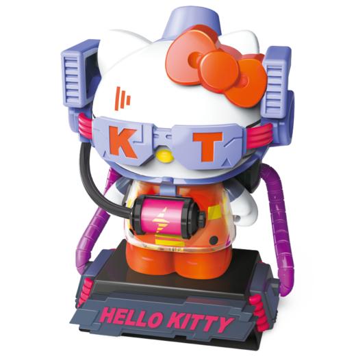 【两盒送展示】Hellokitty凯蒂猫手办盲盒女孩赛博朋克公仔玩偶摆件拼插玩具积木潮昇 商品图5