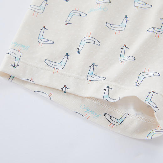 英氏儿童夏季冰丝凉感短裤宝宝家居薄款睡裤子海鸟YLCCJ21002A01 商品图2
