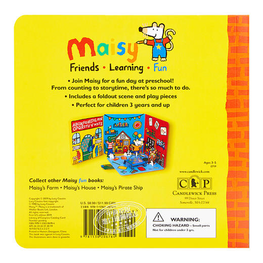【中商原版】Maisy's Preschool: Complete with Durable Play Scene 小鼠波波幼儿园剧场美版 低幼亲子启蒙绘本 纸板书 英文原版 商品图1